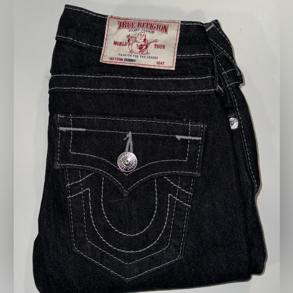 True Religion Black Low Rise Skinny Jeans - Picture 2 of 4